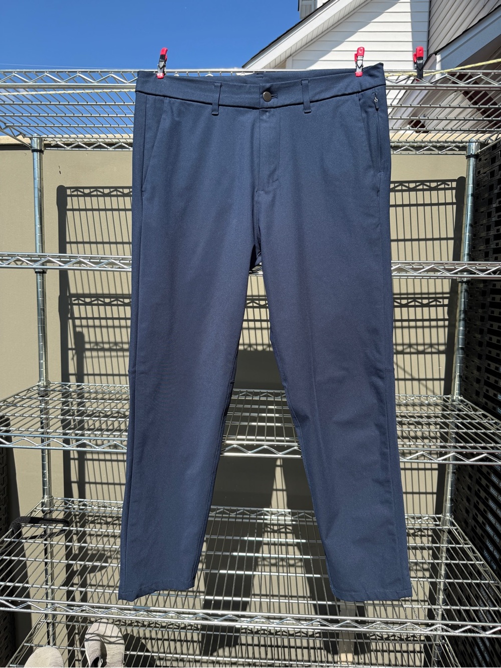 Lululemon Mens 32 ABC Commission Pant Blue Stretch Travel Casual Pants
